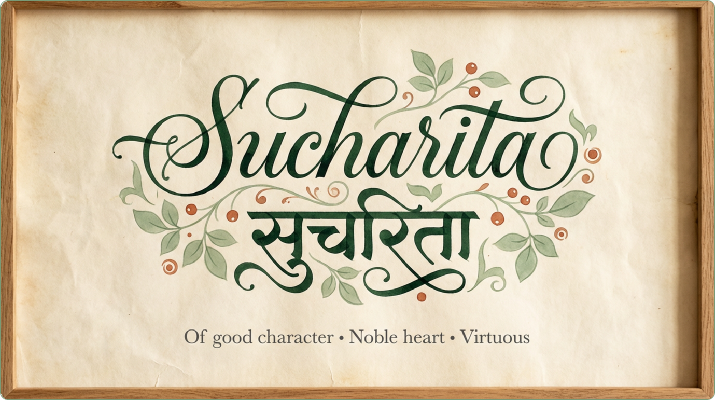 Sucharita name meaning artwork